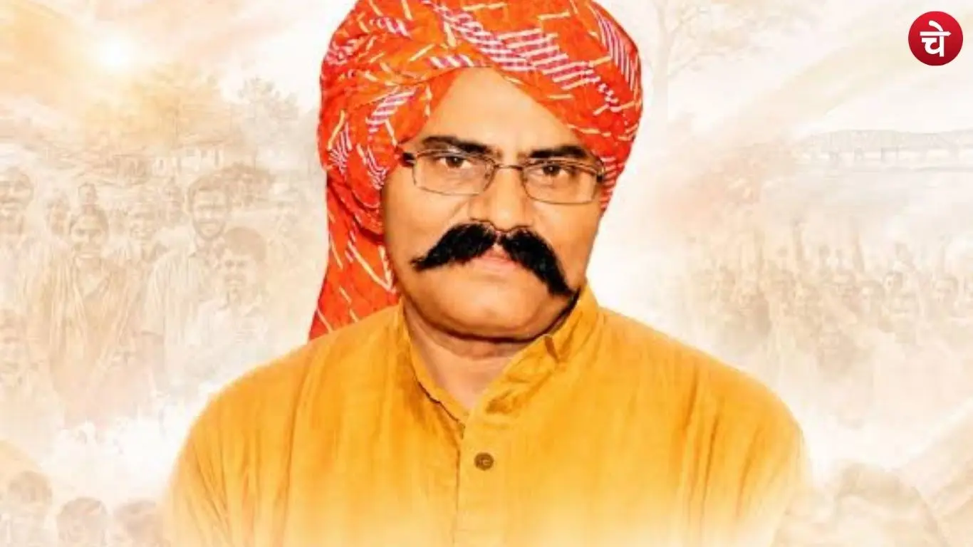 A photograph of the late Dr. Sonelal Patel, founder of Apna Dal
